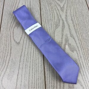 588 - Calvin Klein Tie 530 Lilac Purple CK21100032 Silk Blend MSRP $69.50